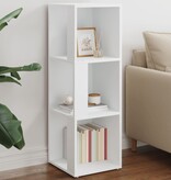 VidaXL Hoekkast 33x33x100 cm spaanplaat wit