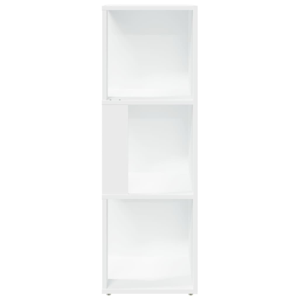 VidaXL Hoekkast 33x33x100 cm spaanplaat wit
