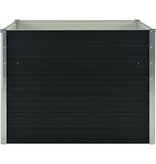 VidaXL Plantenbak verhoogd 100x100x77cm gegalvaniseerd staal antraciet