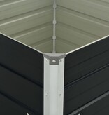 VidaXL Plantenbak verhoogd 100x100x77cm gegalvaniseerd staal antraciet