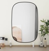 vidaXL Wandspiegel 70x45 cm zwart