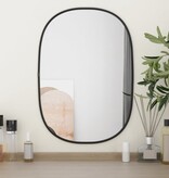 vidaXL Wandspiegel 50x35 cm zwart