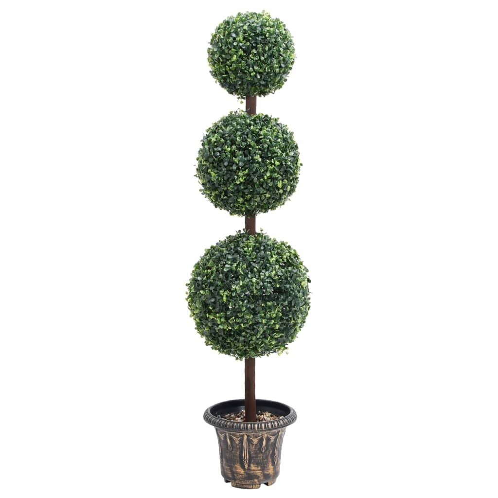 vidaXL Kunstplant met pot buxus bolvorming 118 cm groen