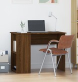 VidaXL Bureau 100x55x75 cm bewerkt hout bruin eikenkleur