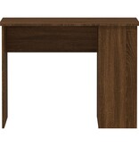 VidaXL Bureau 100x55x75 cm bewerkt hout bruin eikenkleur