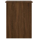 VidaXL Bureau 100x55x75 cm bewerkt hout bruin eikenkleur