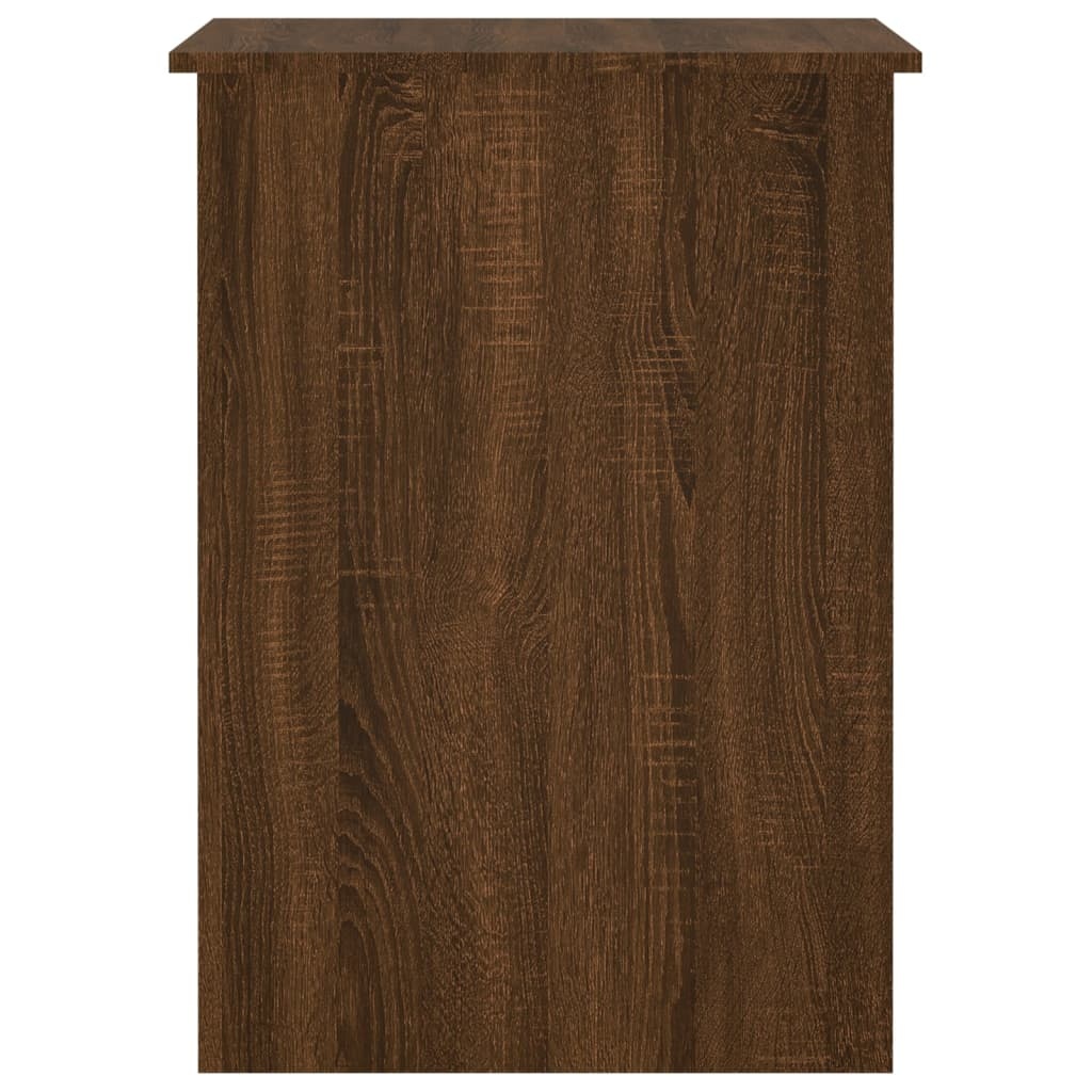 VidaXL Bureau 100x55x75 cm bewerkt hout bruin eikenkleur