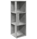 VidaXL Hoekkast 33x33x100 cm spaanplaat betongrijs