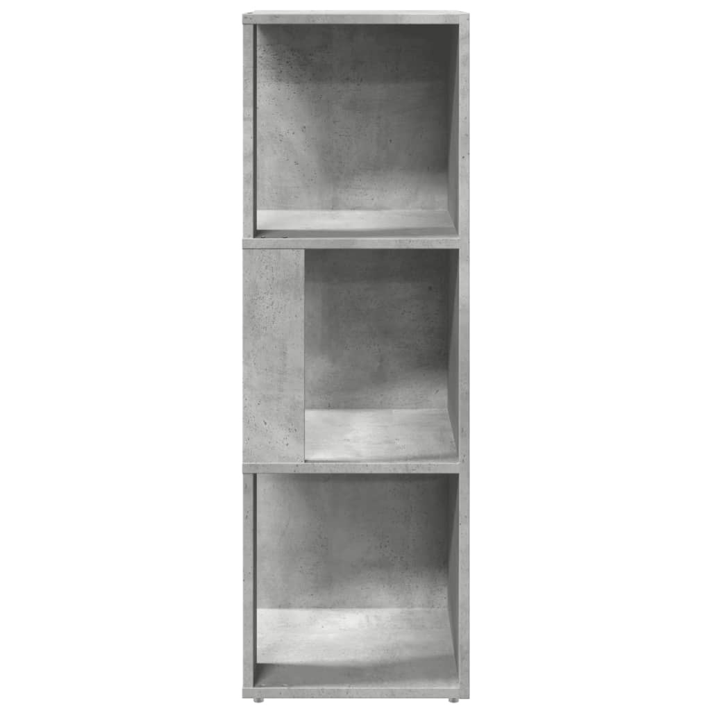 VidaXL Hoekkast 33x33x100 cm spaanplaat betongrijs