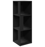 VidaXL Hoekkast 33x33x100 cm spaanplaat zwart