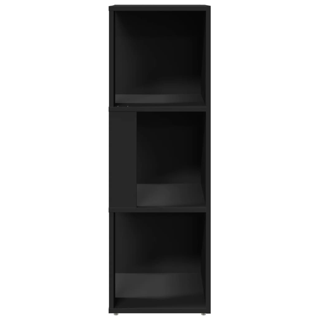 VidaXL Hoekkast 33x33x100 cm spaanplaat zwart