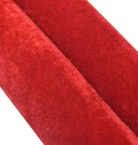 VidaXL Afzetkoord fluweel rood en goudkleurig