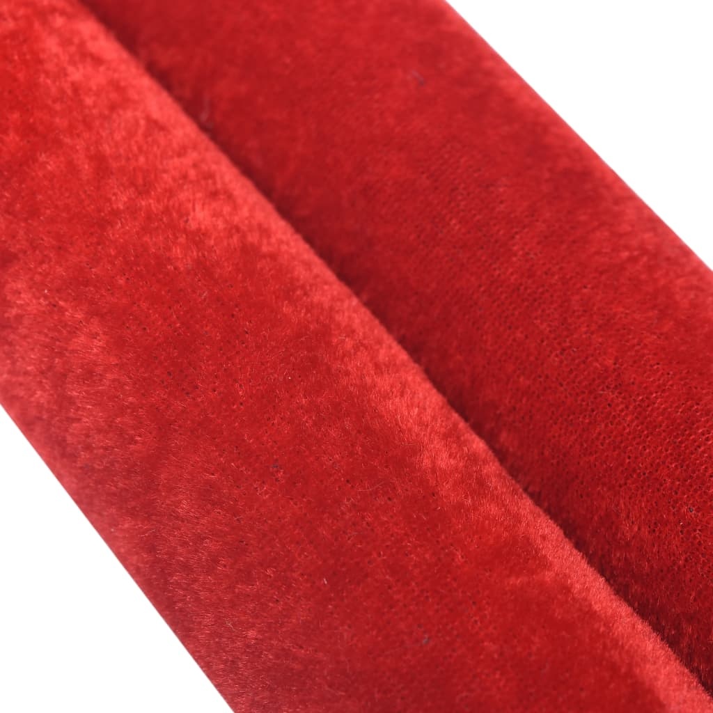 VidaXL Afzetkoord fluweel rood en goudkleurig