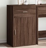 VidaXL Opbergkast 56,5x39x90 cm bewerkt hout bruin eikenkleurig