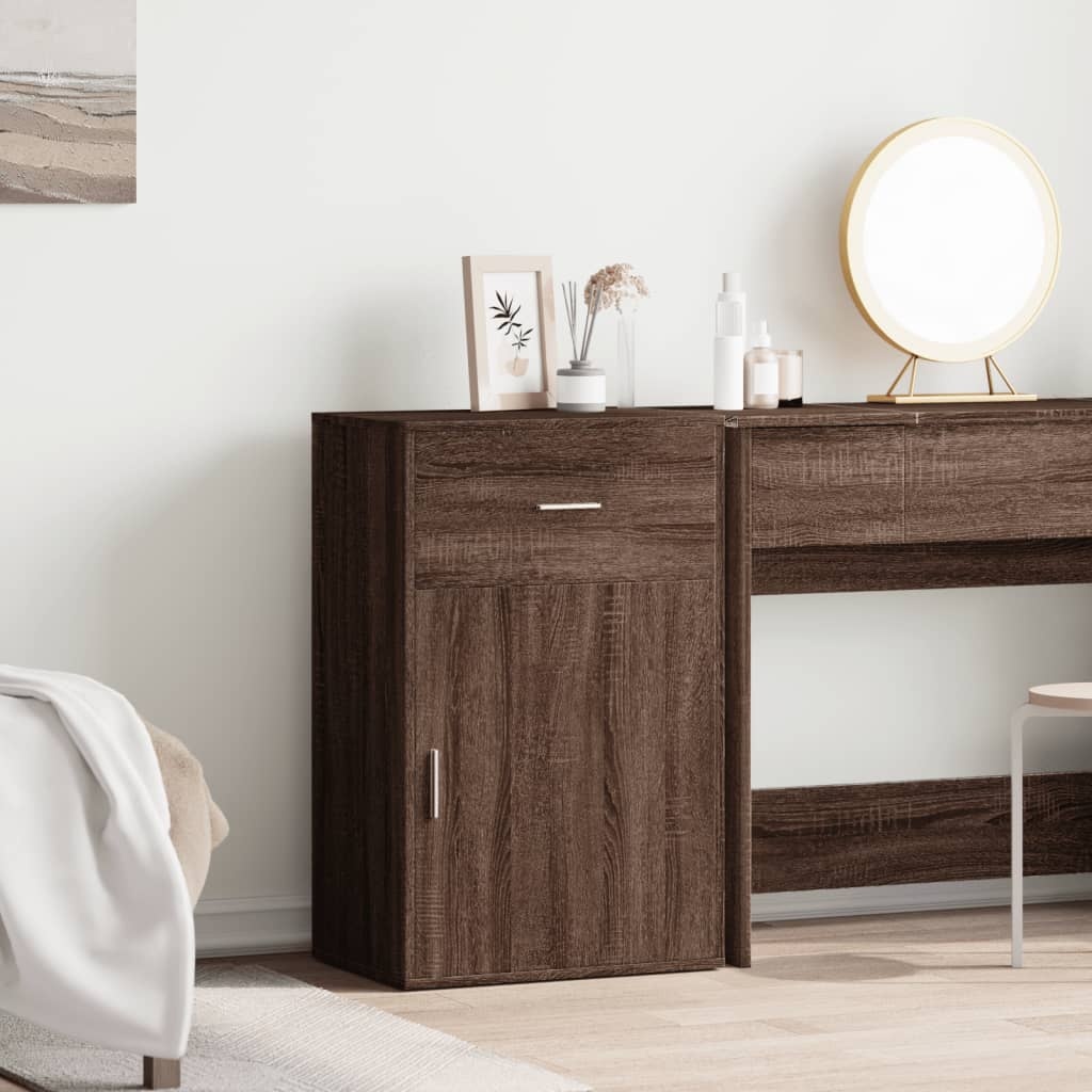 VidaXL Opbergkast 56,5x39x90 cm bewerkt hout bruin eikenkleurig