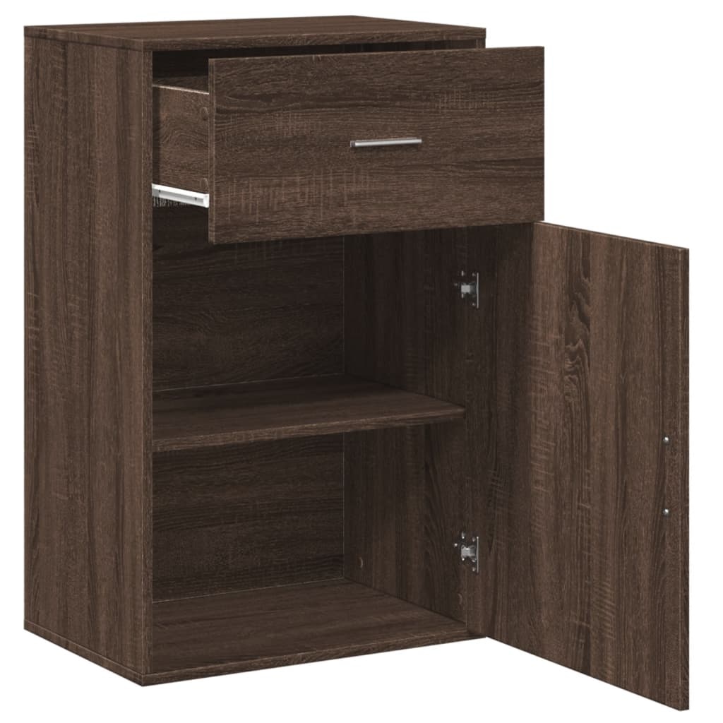 VidaXL Opbergkast 56,5x39x90 cm bewerkt hout bruin eikenkleurig