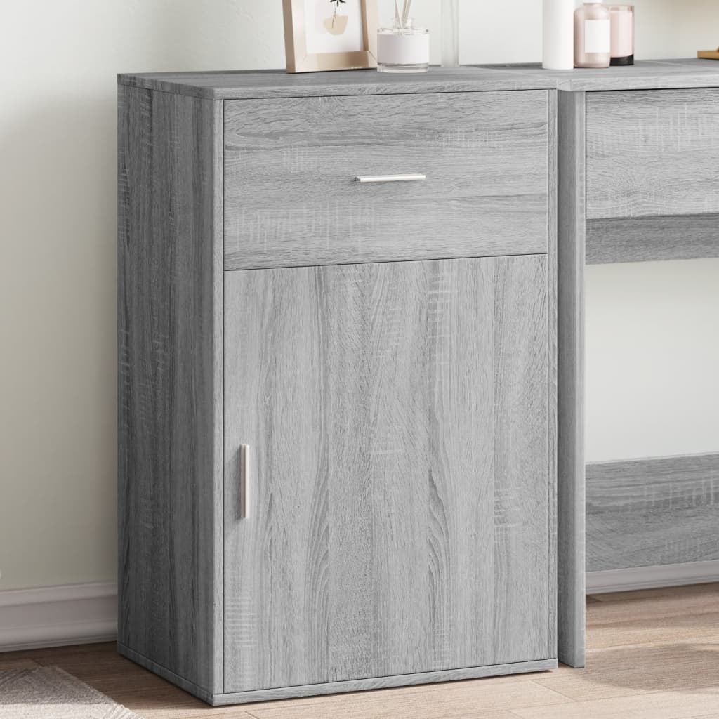 VidaXL Opbergkast 56,5x39x90 cm bewerkt hout grijs sonoma eikenkleurig