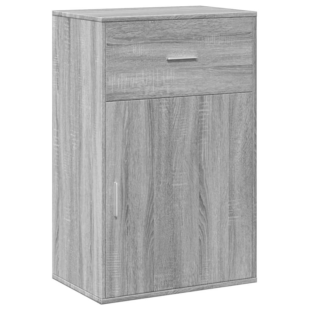 VidaXL Opbergkast 56,5x39x90 cm bewerkt hout grijs sonoma eikenkleurig