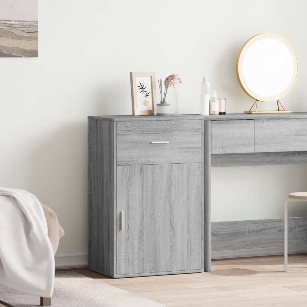 VidaXL Opbergkast 56,5x39x90 cm bewerkt hout grijs sonoma eikenkleurig