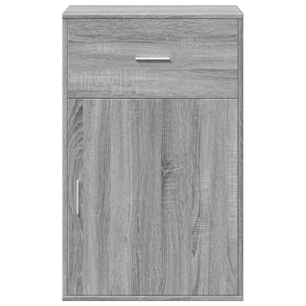 VidaXL Opbergkast 56,5x39x90 cm bewerkt hout grijs sonoma eikenkleurig