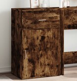 VidaXL Opbergkast 56,5x39x90 cm bewerkt hout gerookt eikenkleurig