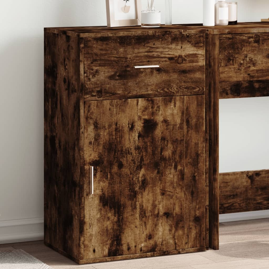 VidaXL Opbergkast 56,5x39x90 cm bewerkt hout gerookt eikenkleurig