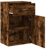 VidaXL Opbergkast 56,5x39x90 cm bewerkt hout gerookt eikenkleurig