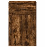 VidaXL Opbergkast 56,5x39x90 cm bewerkt hout gerookt eikenkleurig
