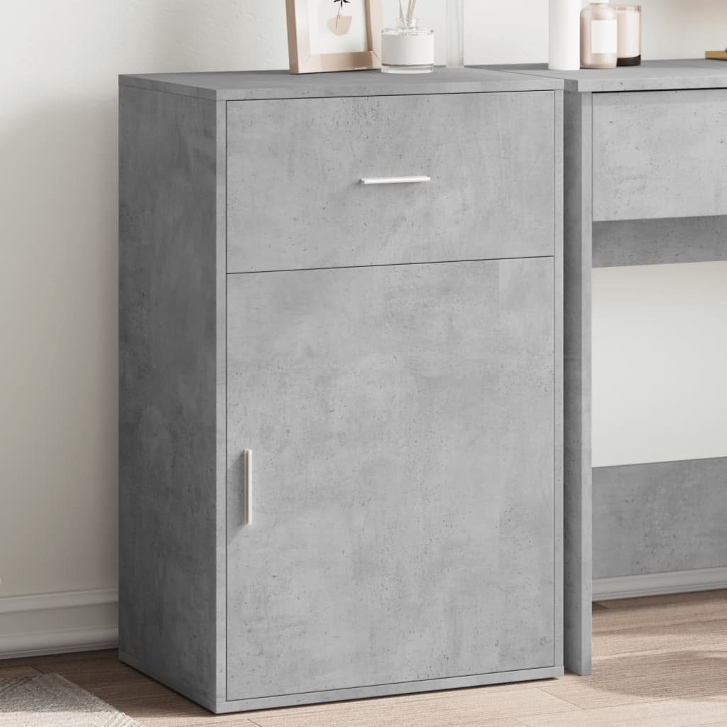 VidaXL Opbergkast 56,5x39x90 cm bewerkt hout betongrijs