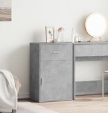 VidaXL Opbergkast 56,5x39x90 cm bewerkt hout betongrijs