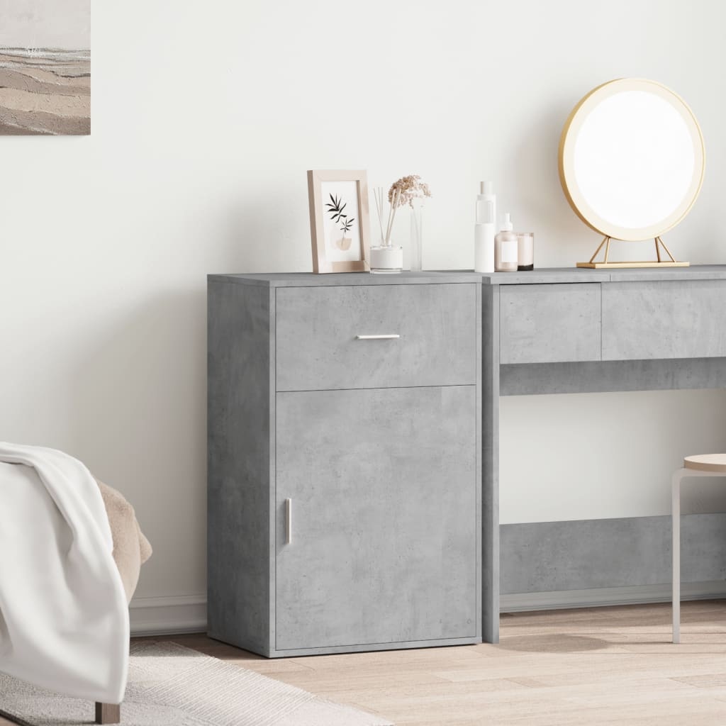 VidaXL Opbergkast 56,5x39x90 cm bewerkt hout betongrijs