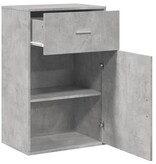 VidaXL Opbergkast 56,5x39x90 cm bewerkt hout betongrijs