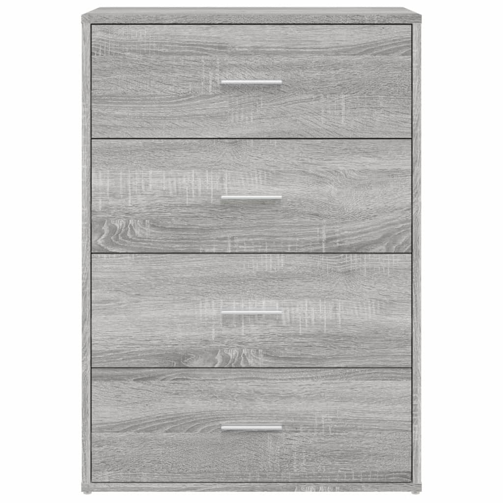 VidaXL Dressoir 60x31x84 cm bewerkt hout grijs sonoma eikenkleurig