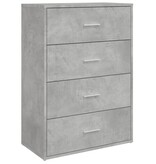 VidaXL Dressoir 60x31x84 cm bewerkt hout betongrijs