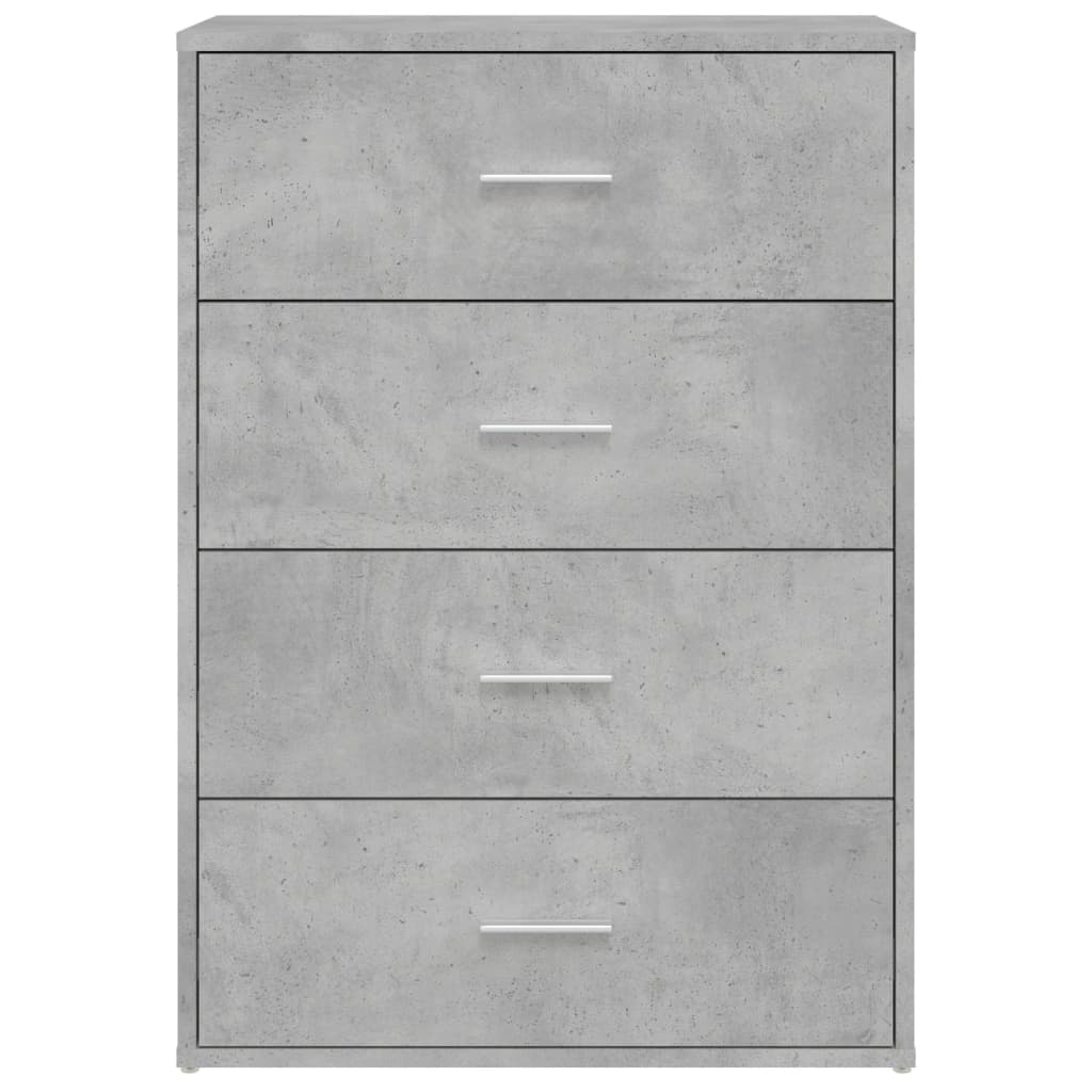 VidaXL Dressoir 60x31x84 cm bewerkt hout betongrijs