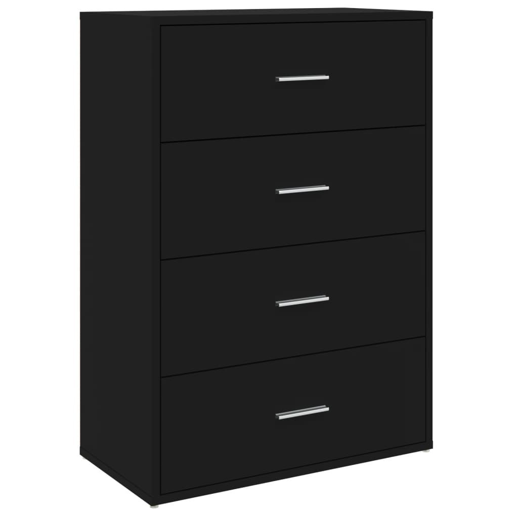 VidaXL Dressoir 60x31x84 cm bewerkt hout zwart