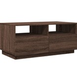 VidaXL Salontafel met LED-verlichting 90x49x40 cm bruineikenkleurig