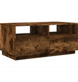 VidaXL Salontafel met LED-verlichting 90x49x40 cm gerookt eikenkleurig