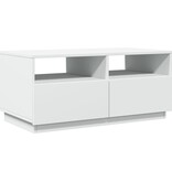 VidaXL Salontafel met LED-verlichting 90x49x40 cm wit