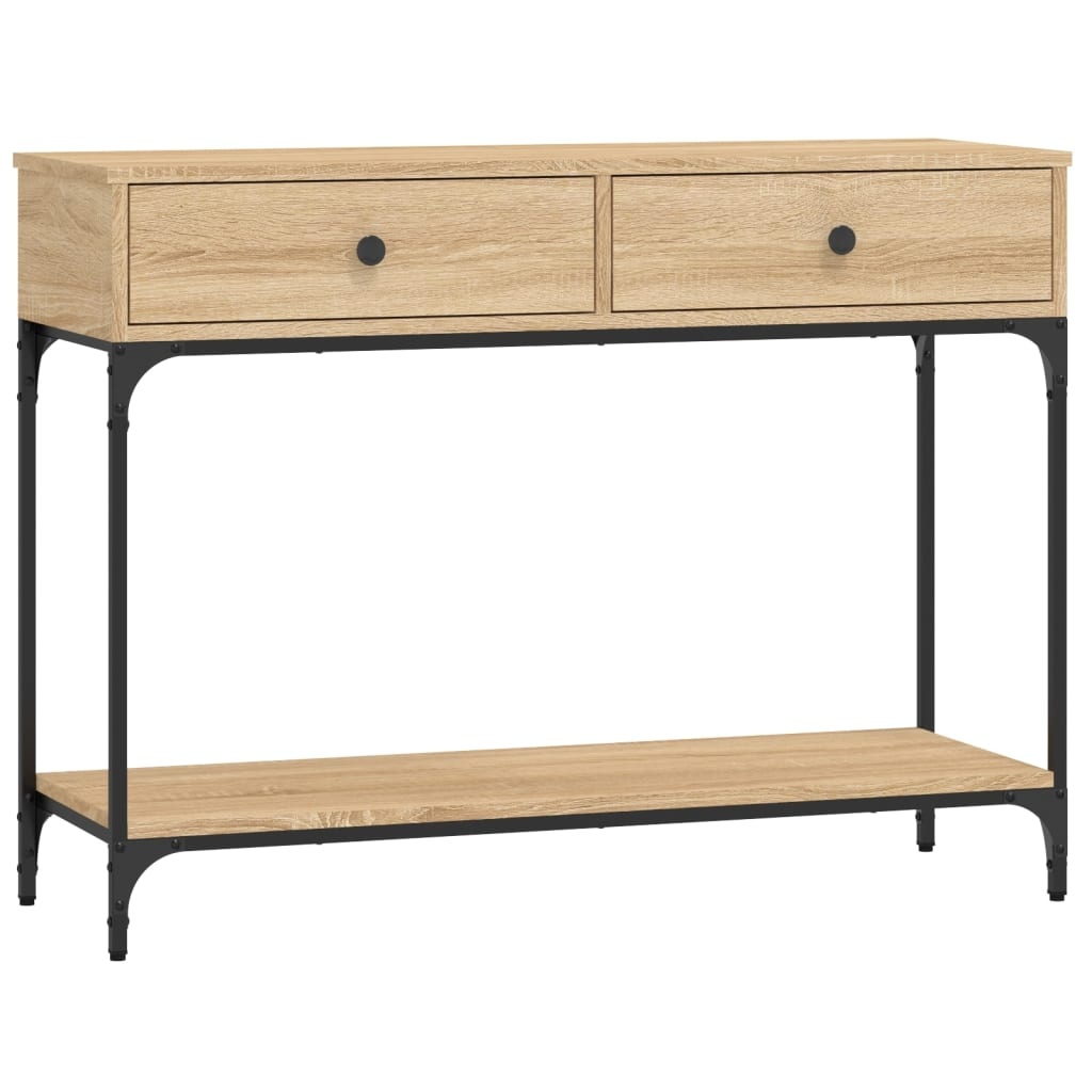 VidaXL Wandtafel 100x34,5x75 cm bewerkt hout sonoma eikenkleurig