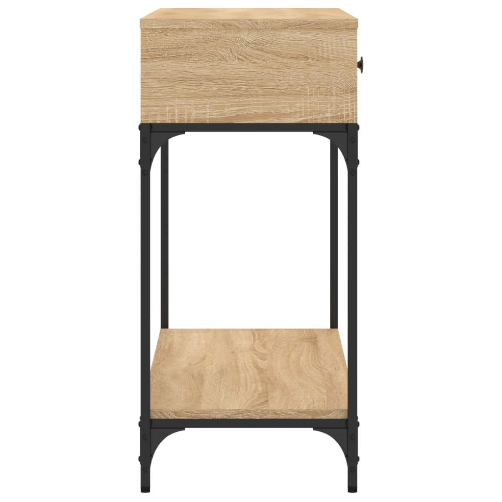 VidaXL Wandtafel 100x34,5x75 cm bewerkt hout sonoma eikenkleurig
