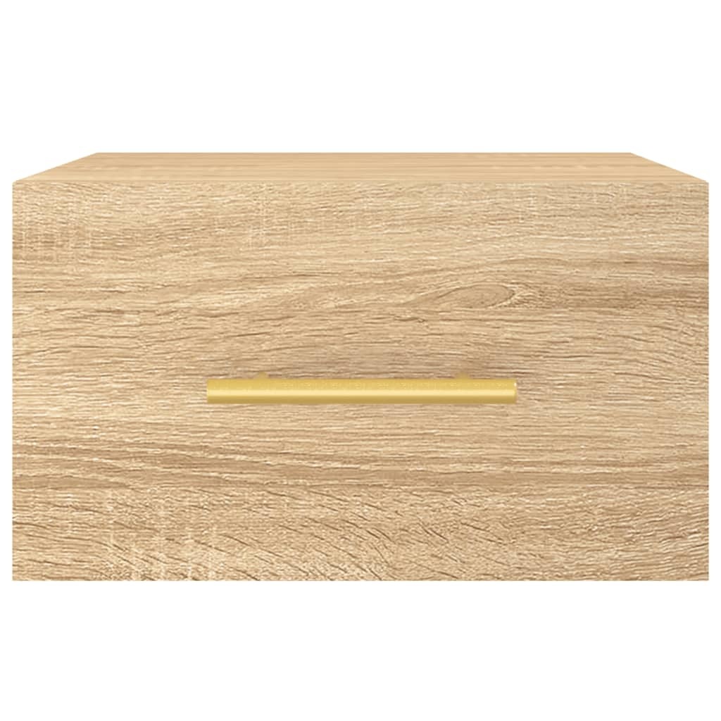 VidaXL Nachtkastje wandgemonteerd 35x35x20 cm sonoma eikenkleurig