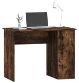 VidaXL Bureau 100x55x75 cm bewerkt hout gerookt eikenkleurig