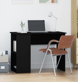 VidaXL Bureau 100x55x75 cm bewerkt hout zwart