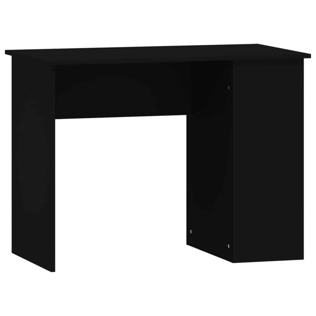 VidaXL Bureau 100x55x75 cm bewerkt hout zwart