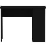 VidaXL Bureau 100x55x75 cm bewerkt hout zwart