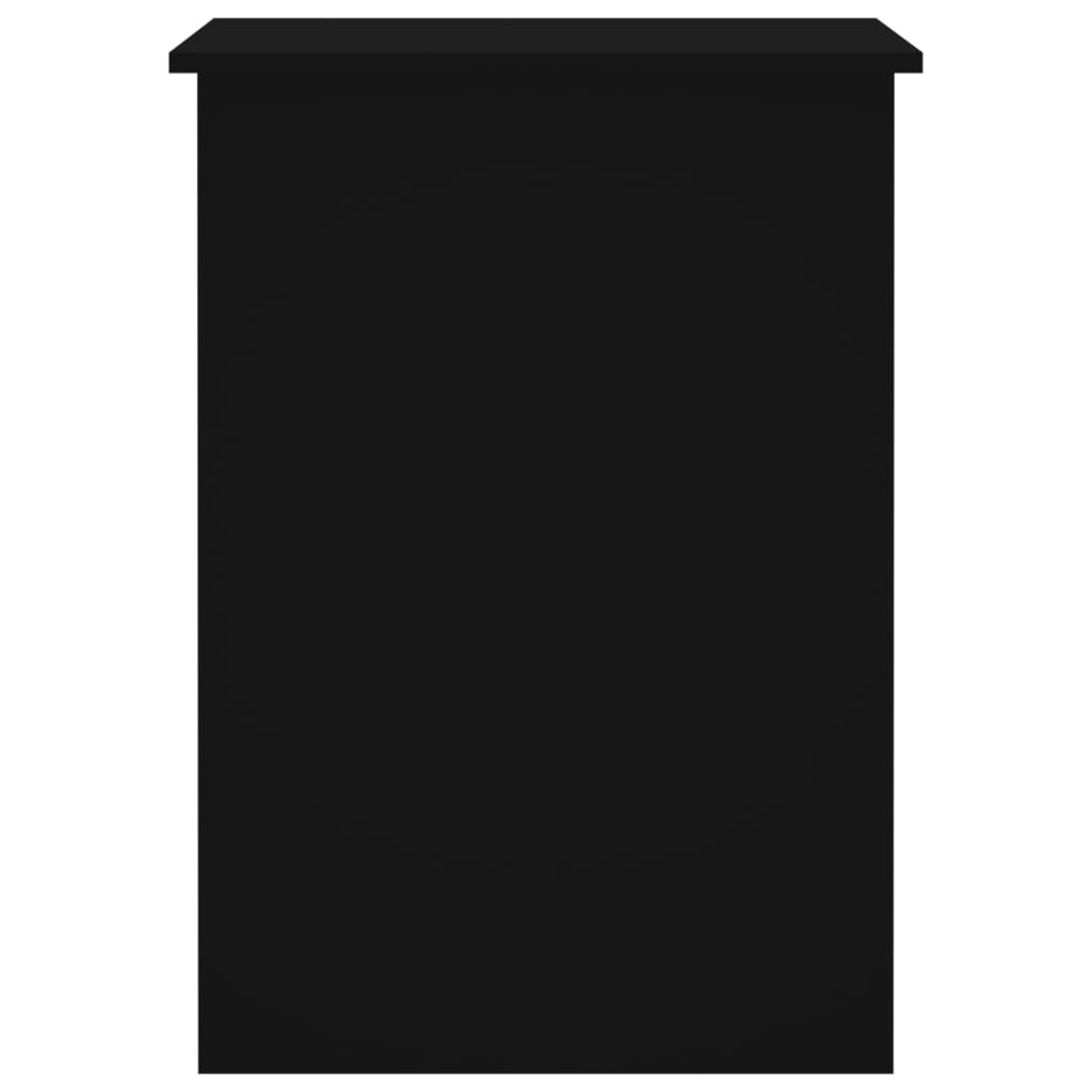 VidaXL Bureau 100x55x75 cm bewerkt hout zwart