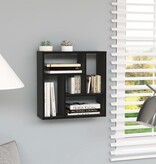 VidaXL Wandschap 45,1x16x45,1 cm spaanplaat zwart