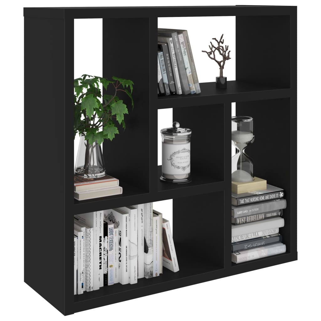 VidaXL Wandschap 45,1x16x45,1 cm spaanplaat zwart