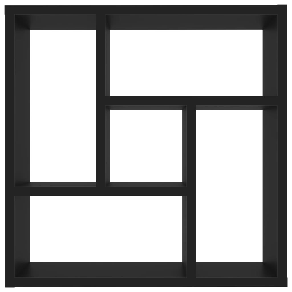 VidaXL Wandschap 45,1x16x45,1 cm spaanplaat zwart